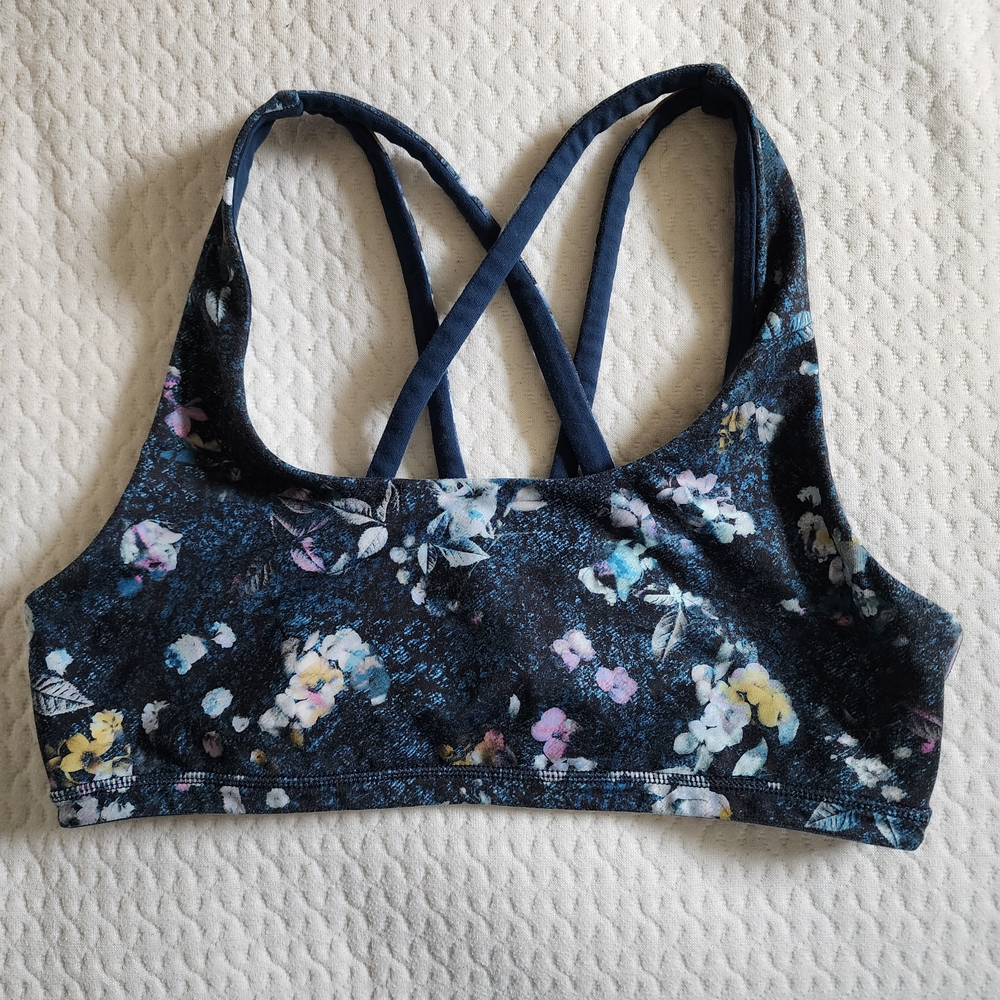 Floral Print Girls Sports Bra 14